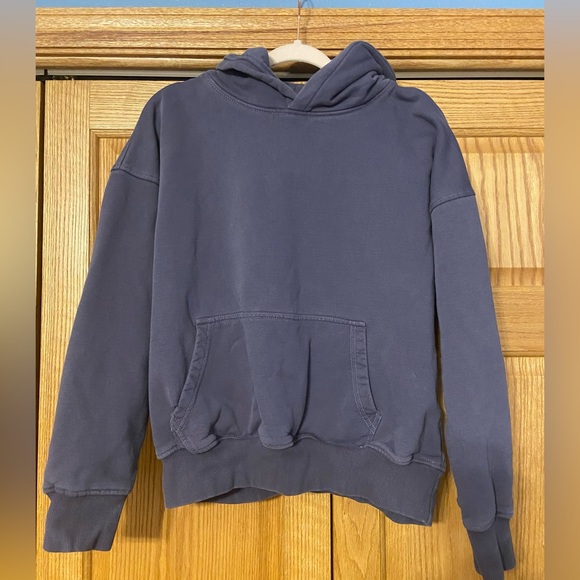 Hours Tops - HOURS Midnight Drop Shoulder Hoodie Large